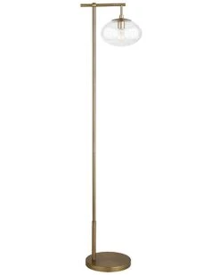 Blume 68in Tall Arc Floor Lamp With Glass Shade Home