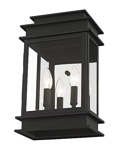 Livex Lighting 2-Light Black Outdoor Wall Lantern Home 2 Livex Lighting 2-Light Black Outdoor Wall Lantern Home - Image 2