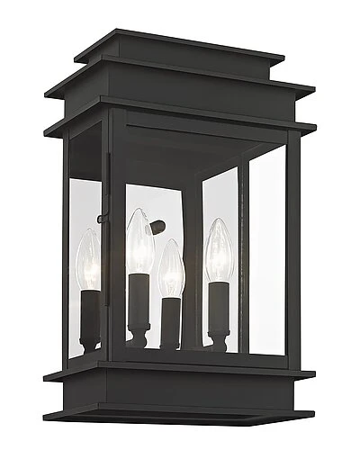 Livex Lighting 2-Light Black Outdoor Wall Lantern Home 4 Livex Lighting 2-Light Black Outdoor Wall Lantern Home - Image 4