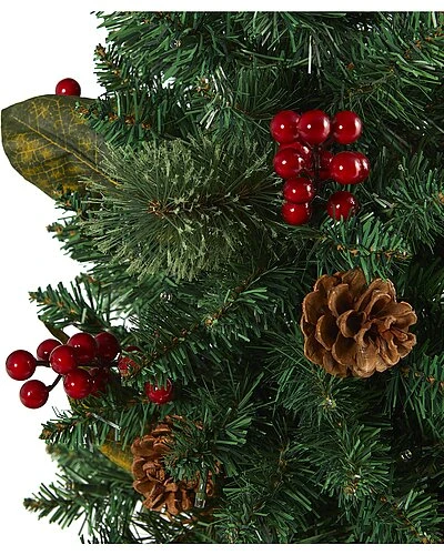 2ft. Pine, Pinecone And Berries Artificial Christmas Tree With 35 LED Lights And 86 Bendable Branches Home 4 2ft. Pine, Pinecone And Berries Artificial Christmas Tree With 35 LED Lights And 86 Bendable Branches Home - Image 4