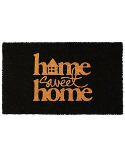 Black Home Sweet Home Doormat