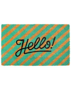 Ello Striped Coir Doormat Home