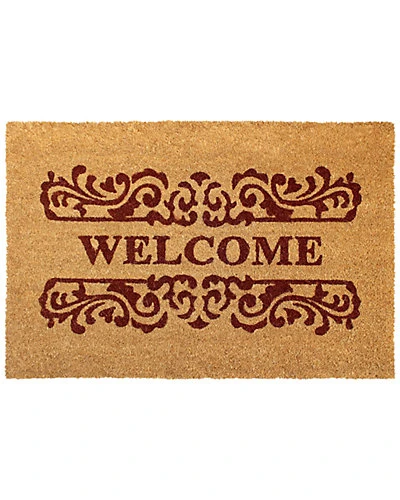 Scroll Welcome Coir Doormat Home 1 Scroll Welcome Coir Doormat Home