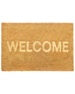 Embossed WELCOME Coir Doormat Home