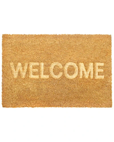 Embossed WELCOME Coir Doormat Home 1 Embossed WELCOME Coir Doormat Home