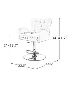 Swivel Adjustable Height Bar Stool Set Of 2 -Home Furnishing Store 3050469851 RLLD 6