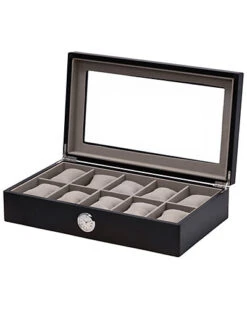 Black Wood 10-Watch Case Home