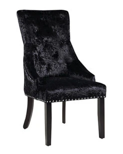 Set Of 2 Chic Home Raizel Black Dining Chairs