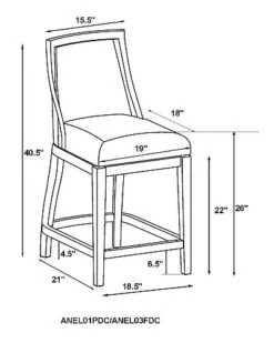 Alaterre Ellie Counter Height Stool Home -Home Furnishing Store 3050509253 RLLD 14