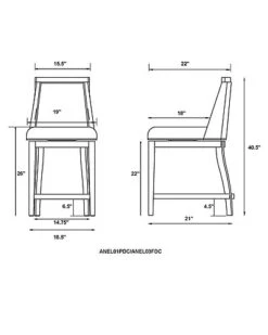Alaterre Ellie Counter Height Stool Home -Home Furnishing Store 3050509253 RLLD 15