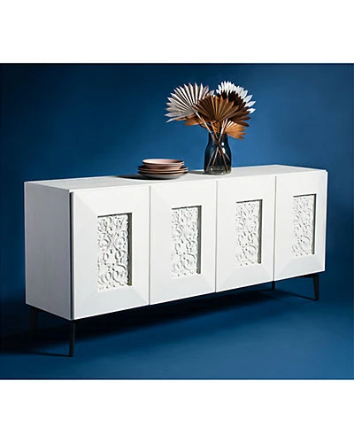 Jennings Carved Wood Sideboard Home 4 Jennings Carved Wood Sideboard Home - Image 4