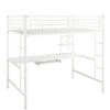 Premium Metal Full Size Loft Bed With Workstation Home
