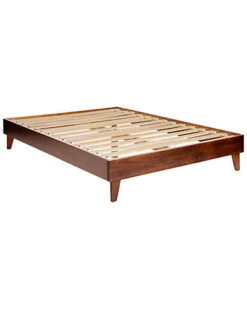 Solid Queen Platform Bed Home