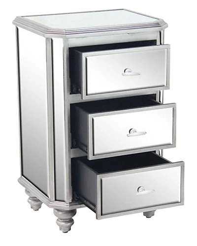 Wood Mirror Side Chest Home 2 Wood Mirror Side Chest Home - Image 2