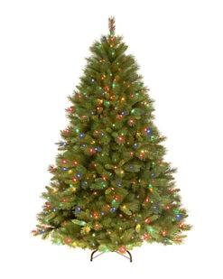 National Tree Company 7.5' Winchester Pine Hinged Tree With 500 Multi Lights Home