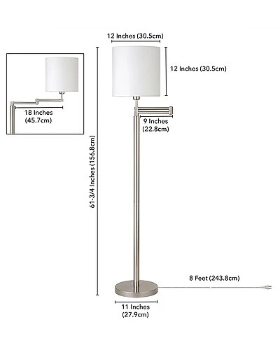 Moby Swing Arm Floor Lamp Home 4 Moby Swing Arm Floor Lamp Home - Image 4