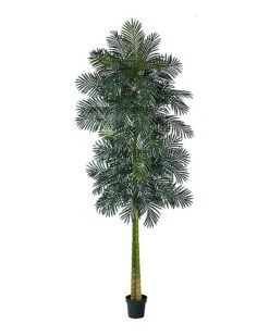 10ft Double Stalk Golden Cane Artificial Palm Tree Home