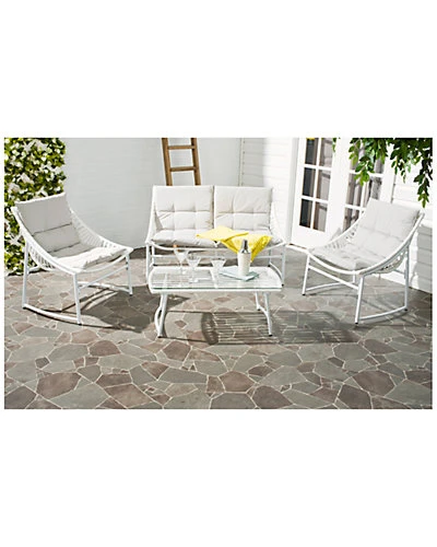 Safavieh Berkane 4 Pc Outdoor Set Home 2 Safavieh Berkane 4 Pc Outdoor Set Home - Image 2