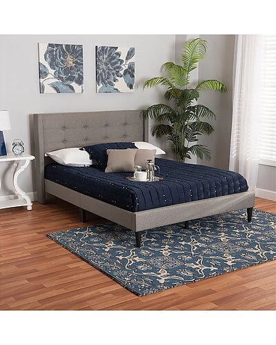 Baxton Studio Casol Mid-Century Modern Upholstered Platform Bed Home 3 Baxton Studio Casol Mid-Century Modern Upholstered Platform Bed Home - Image 3