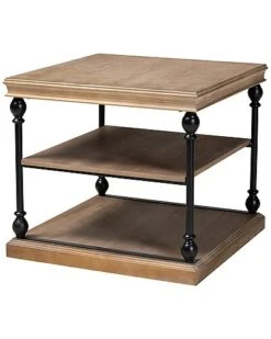 Baxton Studio Ebastian Traditional Industrial 3-Tier End Table Home