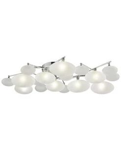 Blanc Petite Oeuf Flush Lamp Home