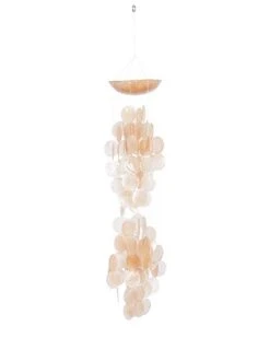Orange Capiz Coastal Windchime Home