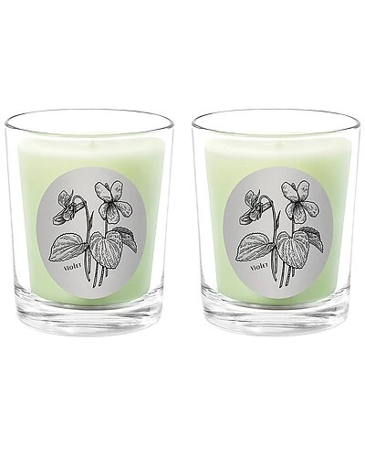 Violet Two Scented Beeswax Candle Set Home 1 Violet Two Scented Beeswax Candle Set Home