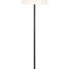 Estella Two-Tone Matte Black & Brushed Nickel Floor Lamp Home