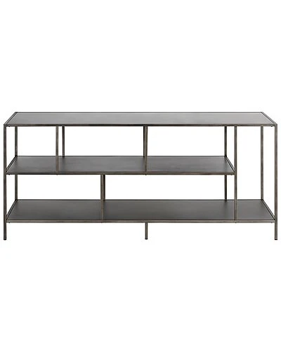 Winthrop 55in Aged Steel TV Stand With Metal Shelves Home 1 Winthrop 55in Aged Steel TV Stand With Metal Shelves Home