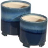 Ceramic Footed Planter Set