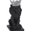PolyResin Lion With Crown Figurine