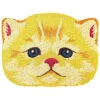 Bleach Yellow Cat Face Doormat Home