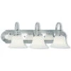 Livex Lighting Belmont 3-Light BN W/ CH Insert Bath-Light Home