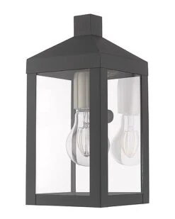 Livex Lighting 1-Light Scandinavian Gray Outdoor Wall Lantern Home -Home Furnishing Store 3050647387 RLLD 5