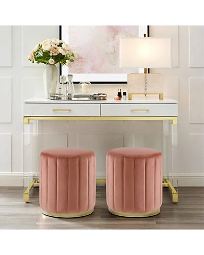 Anakin Velvet Ottoman Home 3 Anakin Velvet Ottoman Home - Image 3