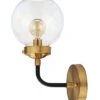 Designs Caleb 12in 1-light Brass Wall Sconce Home