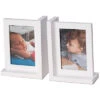 Kennedy Solid Wood White Picture Frame Book Ends Home