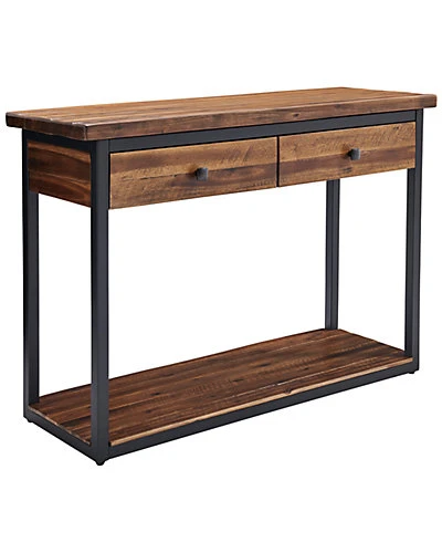 Alaterre Claremont 43in Rustic Wood Console Table With Two Drawers And Low Shelf Home 2 Alaterre Claremont 43in Rustic Wood Console Table With Two Drawers And Low Shelf Home - Image 2