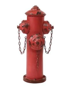 Metal Fire Hydrant Outdoor Statue Home