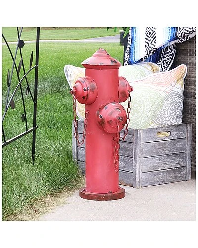 Metal Fire Hydrant Outdoor Statue Home 7 Metal Fire Hydrant Outdoor Statue Home - Image 7