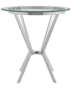 Naomi Round Glass And Bar Table Home