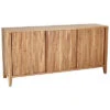 Brown Wooden Three-Door Sideboard Home