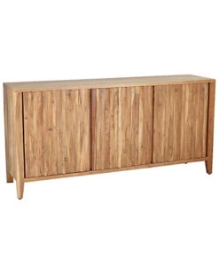 Brown Wooden Three-Door Sideboard Home