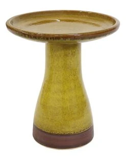 Duo-Tone Ceramic Bird Bath Home