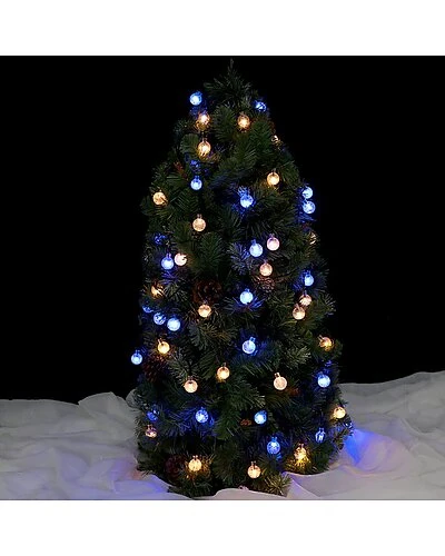 30-Count Globe LED Solar String Lights Home 2 30-Count Globe LED Solar String Lights Home - Image 2