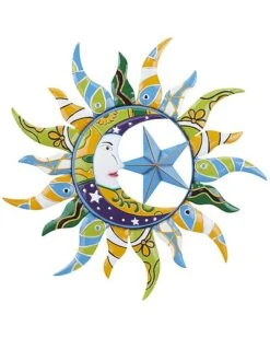 Eclectic Stars Multi Colored Metal Wall Decor Home