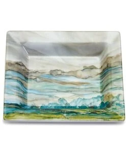 Aqua Sea And Landscape Decorative Tray Home