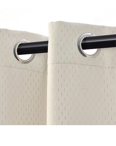Superior Shimmer Insulated Thermal Blackout Grommet Curtain Panel Set Home 2 Superior Shimmer Insulated Thermal Blackout Grommet Curtain Panel Set Home - Image 2