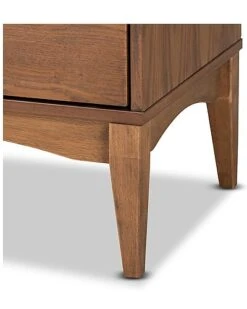 Landis Mid-Century Modern Ash Walnut Finished Wood 2-Drawer Nightstand Home -Home Furnishing Store 3050772225 RLLD 6
