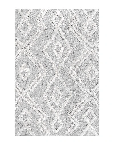 NuLOOM Vivianne High Low Moroccan Diamond Soft Shaggy Area Rug Rug Home 1 NuLOOM Vivianne High Low Moroccan Diamond Soft Shaggy Area Rug Rug Home